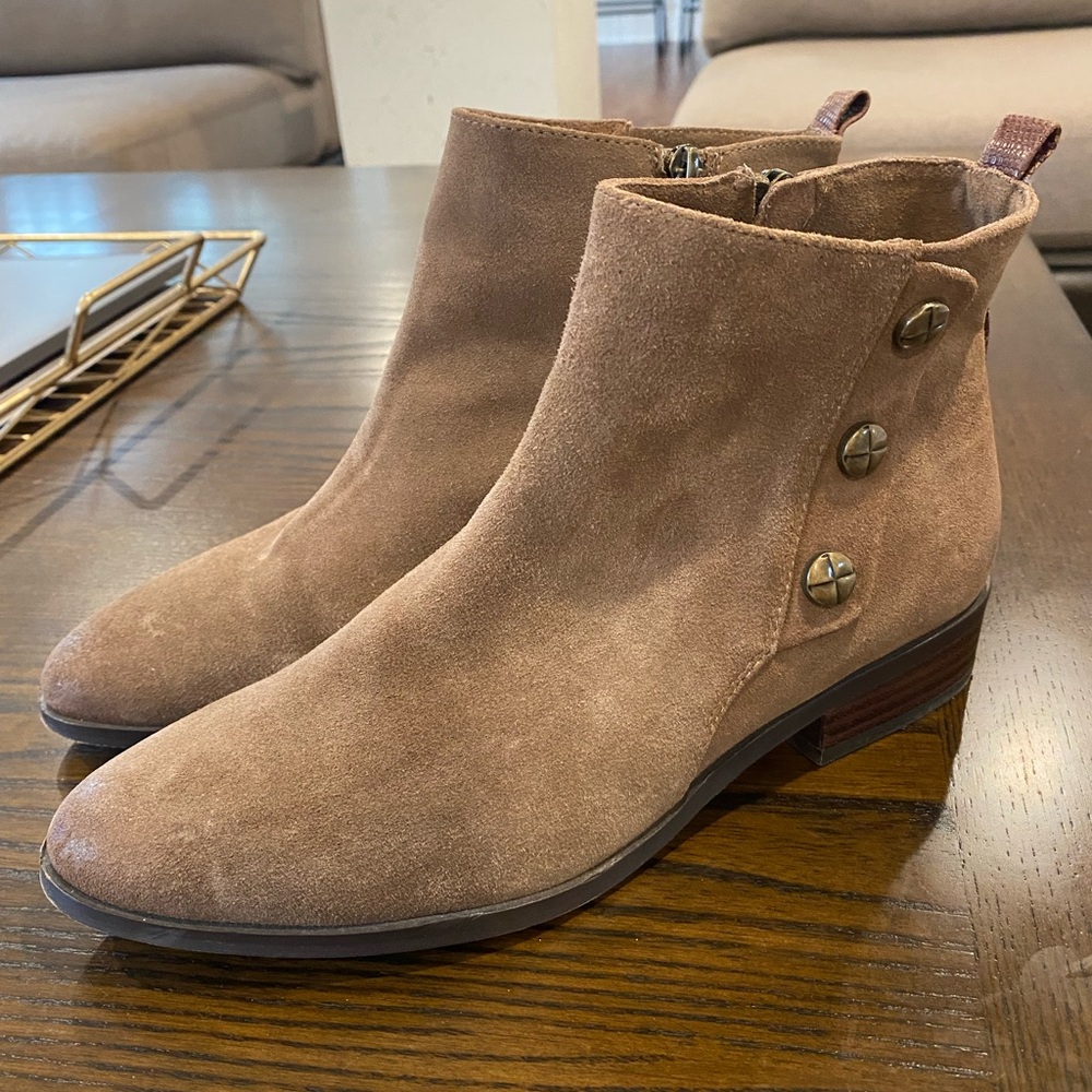 Nicole brown ankle booties